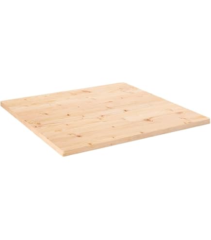 Amazon.co.jp: vidaXL テーブルトップ 80x80x2.5 cm 無垢材 パイン材